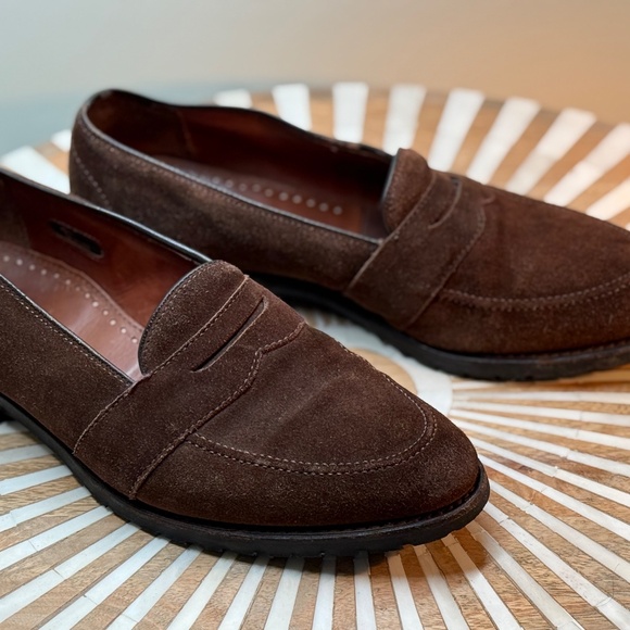 Allen Edmonds Juneau Brogue Suede Penny Loafer 10.5 main image 3